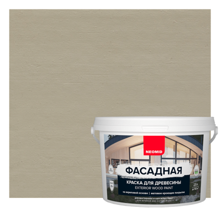 картинка NEOMID Фасадная краска для древесины  от магазина Огнекор